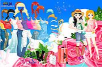 
							Camouplage Printed Top Dress Up cover