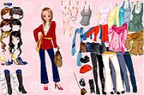 
					
												Pink Flower Dress Up