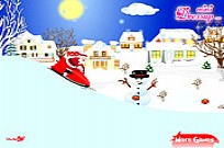 Santa Clause with Snowmobile