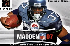 
					
												Madden NFL 07