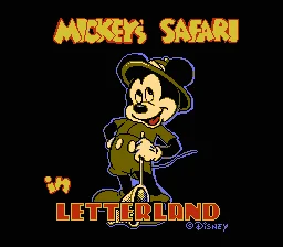 
					
												Mickey's Safari In Letterland