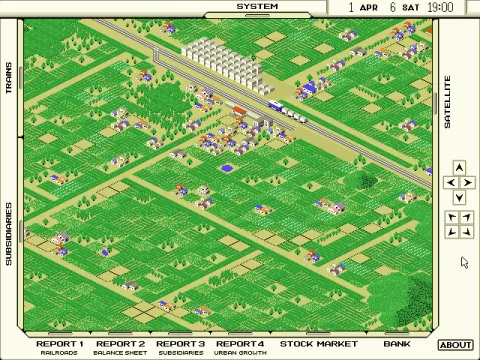 
											The start of the first scenario; Just green fields and a couple of train tracks