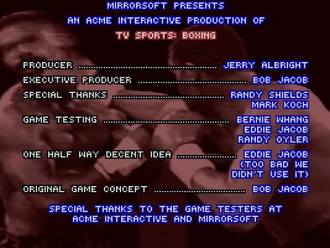 
											Game Credits
