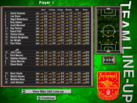 
											Team selection.