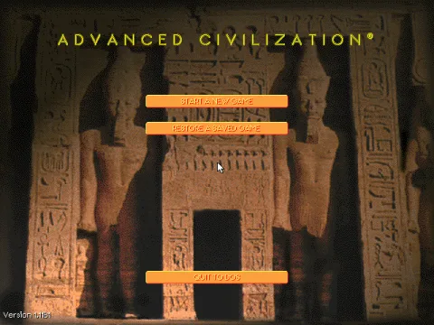 
											Main menu.