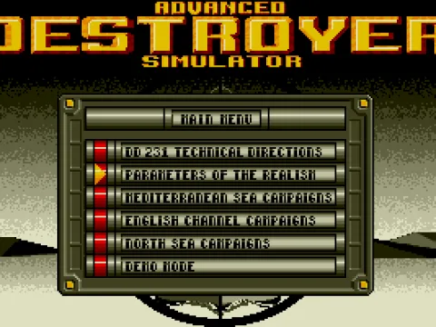 
											Main menu.