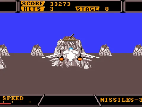 
											Stage 8 - Shoot and avoid the gun turrets