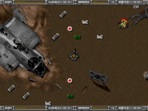 
											Crash landing site.