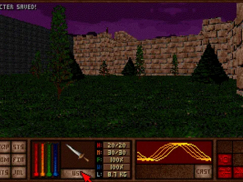 
											The wizard atop the rampart of that castle can cast fireballs. If you're clever, you could use that against his men.