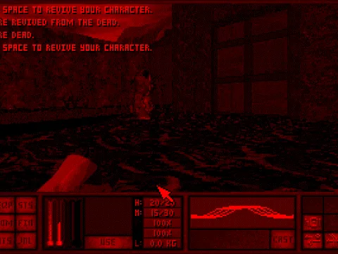 
											When you die, your inventory falls to the ground, some gold is lost forever, and you lose exp. points, but you can still respawn. You can't save during a mission, so you have to play well and die as few times as possible.