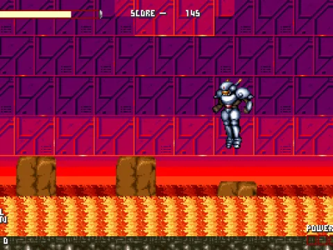 
											A platforming section