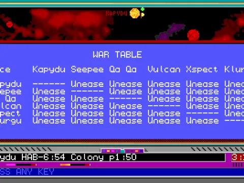 
											War Table