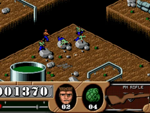 
											Since stationary enemies won't turn around, it's easy to get them from behind. Death animations are rather gory.