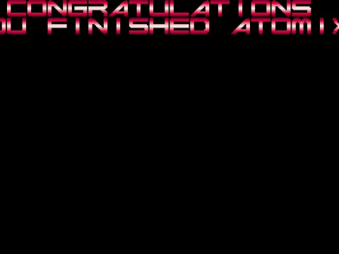 
											End of game. You'd expect some rewarding congrats animation after so many hours of fighting about all that chemistry... but you will have to be happy with this simple screen instead.