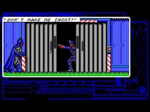 
											I've got to hand this officer a badge before he lets me bat-pass. (EGA)