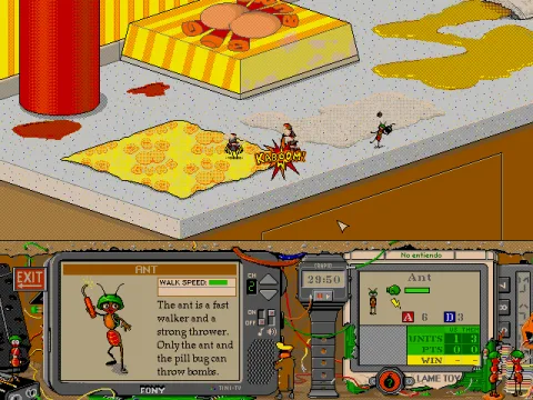 
											Battle Bugs Screenshot: Bombs against Spiders (VGA)