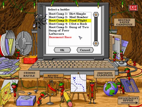 
											Battle Bugs Screenshot: Campaign Screen (VGA)