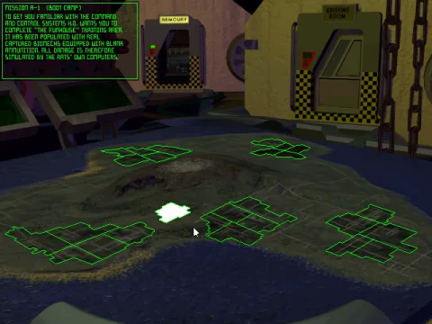 
											Mission selection -- tutorial scenario.