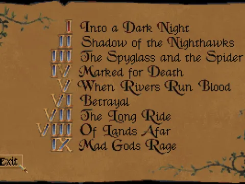 
											List of Chapters