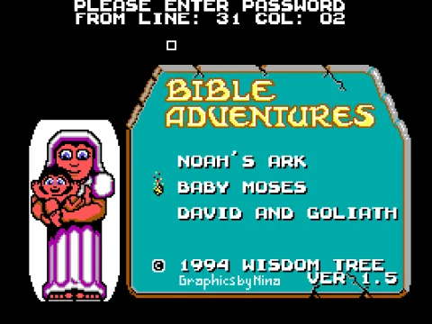 
											Title Screen & Menu (EGA)