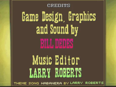 
											If you let the game run for a while, you'll see the credits.