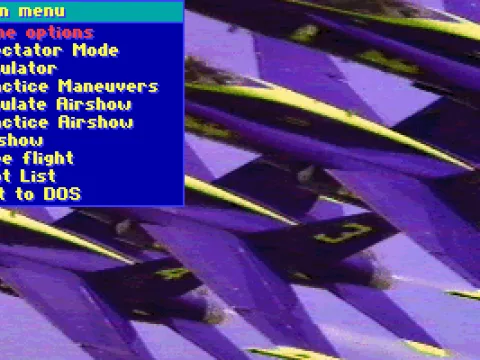 
											the main menu (MCGA/VGA)
