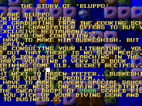 
											The Instructions give the game's full back story. Then over several screens they show