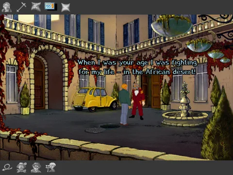 
											Talking to an eye-witness that saw the murderer get away