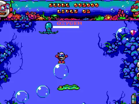 
											Floating up on an air bubble (EGA)