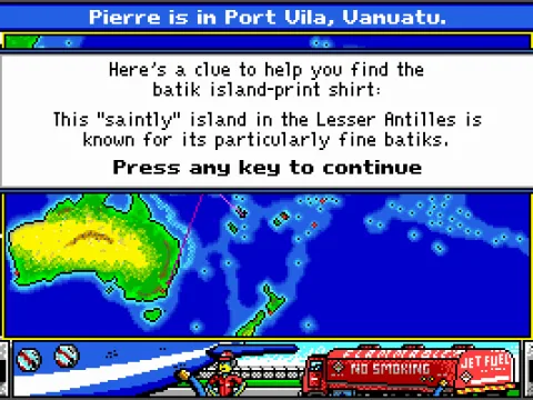 
											Occasionally, you will find clues like this one, hinting to the location of an item. Its always linked to a specific country and city. Where could this one be?