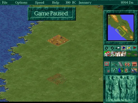 
											At the very start of the game, it is possible to govern Latium, building Rome as your city, if you press the ESC key, instead of selecting one of the four adjacent provinces.