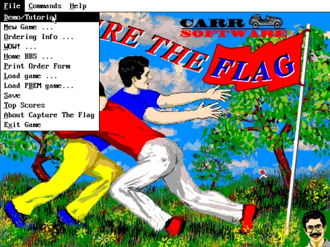 
											The title screen changed for the 1995 release (version 3.1)