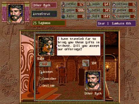 
											Taking diplomatic offers with grain of wheat. Diplomacy has its uses. You're supposed to unite the clans, not decimate them....