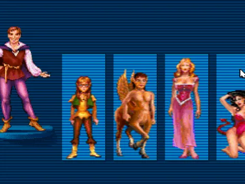 
											Choosing a companion - a pointless feature, since you can actually only choose one