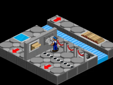 
											...and use them at appropiate spots. Here, the screwdriver activates a catapult platform.