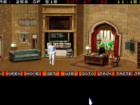 
											You choose your actions on the orange control bar.