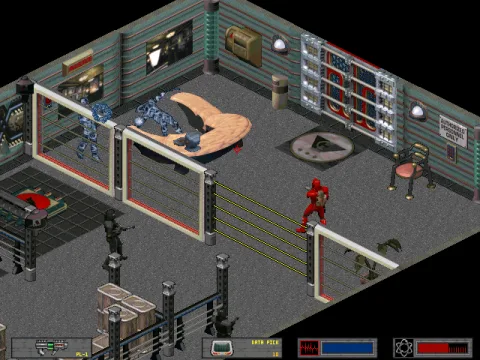 
											Plasma weapon in action.