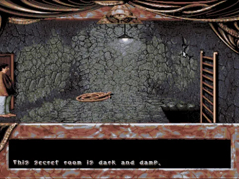 
											In the dark and damp secret room