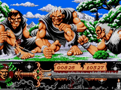 
											The end of level Lazonica (You don't have to be a giant to cross them!)