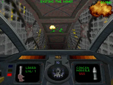 
											Exiting the mine (view from inside the ship )