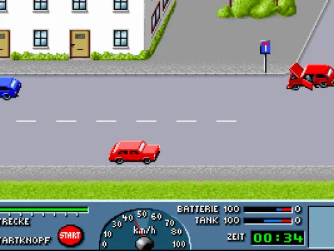 
											Crash after missing the junction - dead end ahead