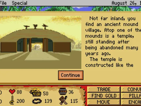 
											You have just found an ancient village