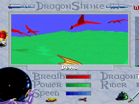 
											Side View: Whizzing past some enemy dragons