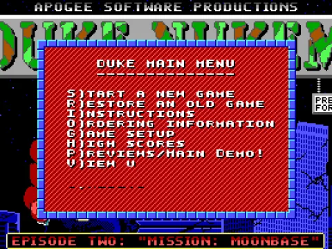 
											Main menu