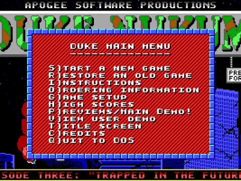 
											Main menu