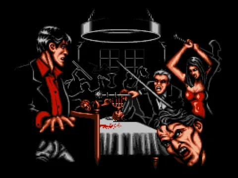 
											The murderers interrupt the feast...