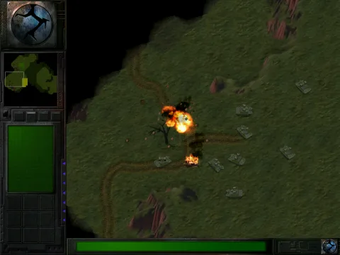 
											When a unit or building is destroyed, parts of it can be seen flying in the air