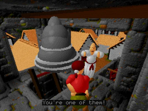 
											The villagers are somewhat less than receptive to strangers