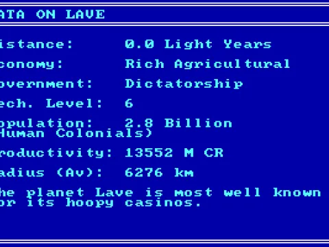 
											Planetary Information