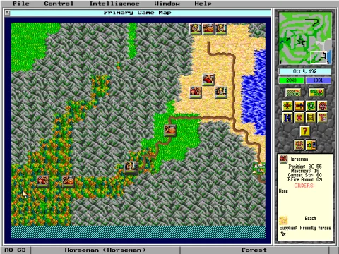 
											The Dwarf army on the march to help the Elves.